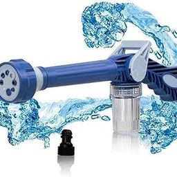 BLUE SPACE EZ Jet Water Cannon 8 in 1 Hose-Nozzle Multi-Function Spray Gun, w/Built-in Soap Dispenser,Power washer,High-Pressure Car Bike Wash Spray Gun-picture-6
