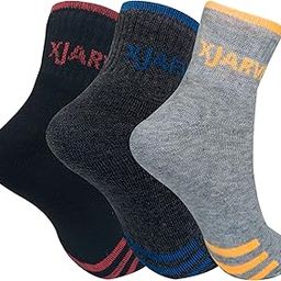 All-Season Ankle Sports Socks | High Cushioning, Arch Support, Breathable Cotton | Odor-Free, Moisture-Wicking | Men & Women | Free Size (BLACK/DARK GREY/GREY)-image-6