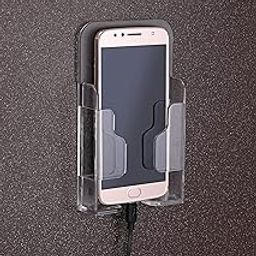 iSTAR Mobile Holder for Home Wall Mount Phone Holder, Wall Mobile Charging Holder,Wall Holder for Phone Charging Stand with Holder for Mobile (White)-15