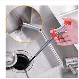 Eopzo ABS and Stainless Steel Hair Catching Drain Cleaner Wire Spring Sink Cleaning Stick-image-84