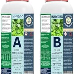 Herb MaxGrow: Advanced Hydroponics Nutrient Solution for Herbs. Liquid pre-mix. 1 Ltr stock solution, for 200 Ltr final nutrient solution. for all kinds Herbs for indoor and outdoor-picture-23
