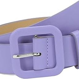Female Waistband Solid Pin Buckle Belt Adjustable Belts for Sweater Blouse Purple|Clothing, Shoes & Accessories | Womens Accessories | Belts|1 Pu Leather Belt-image-1
