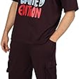 Men Printed Casual Summer Wear Coords Stylish Gents Cord Set Half Sleeves Latest Co Ord Track Suit Round Neck Western Co-ord Set-image-59