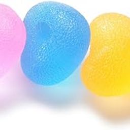 Ubersweet® Heart Silicone Hand Finger Exercise Grip Squeeze Ball Stress Relief Blue-picture-13