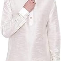 Men's Burgandy Silk Blend Mid length Kurta-image-30