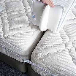 FeelAtHome Premium Bed Bridge Twin to King Converter Kit - Bed Gap Filler - Twin Bed Connector King Maker - Mattress Connector for Guests Stayovers & Family Gatherings-20