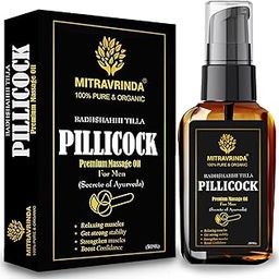 Pillicock Premium Ayurvedic Massage Oil for Men | | Natural Formula to Improve Power Performance & Stamina restores energy & hardens the relaxing muscles | Jaiphal, Malkangani (50 ml)-image-98