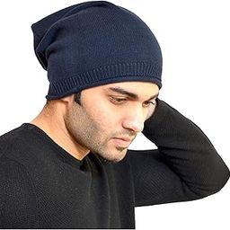 513 Men's and Women's Cotton Knitted Solid Beanie Skull Cap (Red, Free Size)-12