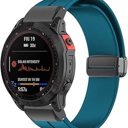 Sport Band Conmpatible for Garmin Fenix 7x/7/6x Gps/6/5x/5 Smartwatch Strap 22mm 26mm Silicone Magnetic Replacement Band Wristband-image-67