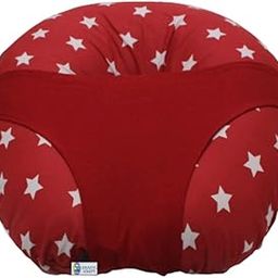KRADYL KROFT 5in1 Baby Feeding Pillow with 100% Cotton Removable Cover | Breastfeeding Pillow | Nursing Pillow with Belt and Hoop (Red Star)-image-39