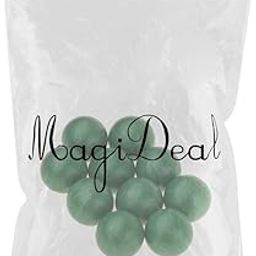 BAZPUR MART® H310 Pieces 25mm Diameter Glass Marbles Toys Jump Ball Marbles Game Green-image-34