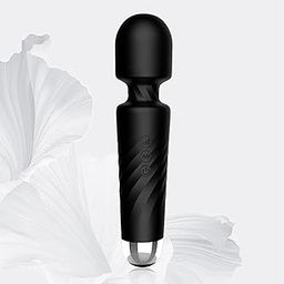 URKNIGHT'S Rechargeable Massage Wand for Women, Upgrade Waterproof Body Massager, Personal Massager for Women, Effortless Fatigue Relief, Black-image-67