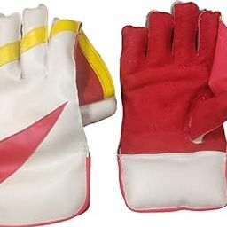 Professional Cricket Wicket Keeping Gloves with Inner Gloves | Anti-Slip Grip | Padded Finger Protection-image-44