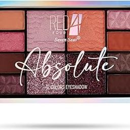 Red4 Absolute 12 Colour Eyeshadow Palette | Mix of Matte Shimmer and Glitter Shades | Water Proof | Light Weight and Travel Friendly | Long Lasting | Highly Pigmented (03, 32.2G)-39