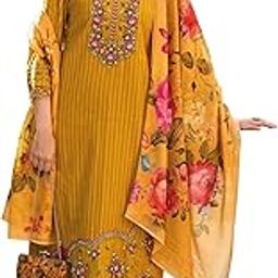 Women's Pure Cotton Embroidered Straight Kurta Pant With Dupatta Set-26