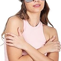 Eye Mask for Sleeping with Adjustable Strap Super Soft Sleeping Mask Blind Fold for Comfortable Sleep Travelling Sleep Mask Pad Unisex Sleeping Eye Mask Blind Folds for Sleeping (charcoal)-10