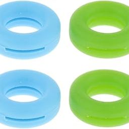2 Pairs Anti Slip Silicone Ear Hooks Holder for Glasses Green Light Blue-image-81