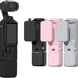 BRDRC Pocket 3 Silicone Cover, Protective Case Lens Protector Scratch-Resistant Sleeve Skin Compatible with DJI OSMO Pocket 3 Accessories(Black)-image-96