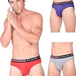 Men's Cotton Solid (Pack of 3) (Brief_Assorted-picture-35