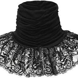 High Neck Lace Turtleneck Faux Collar Pleated Spread Shawl Half Blouse Pullover Fake Collar Neck Warmer Accessories-64