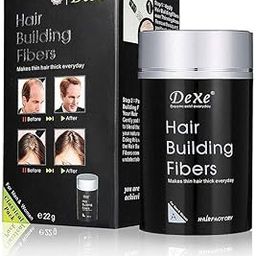 Dexe Hair Building Thickening Fibers For Man & Women, Black, 22 G - Grams-image-28