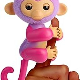 Fingerlings 2023 NEW Interactive Baby Monkey Reacts to Touch – 70+ Sounds & Reactions – Charli (Purple)-14