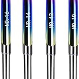 MYADDICTION 4x Acrylic Nail Brush Set for Home Powder - Women's Nail Brushes-10