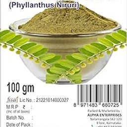 Alpha Herbals Pure & Natural Bhoomi Amla Powder, 100 Grams (Pack of 2)-image-65