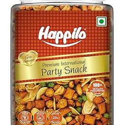 Happilo Premium International Party Snack Jar 800g, Peanuts, Green Peas, Broad Beans, Plant-Based Protein and Fiber, Flavorful Snack During Parties-image-79