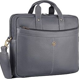Genuine Leather Office Bag for Men | 15.6-Inch Laptop Bag | Professional Leather Bag with Adjustable Straps, Multiple Compartments & Front and Back Zippers | 1-Year Warranty-image-25
