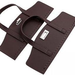 THE STYLE SUTRA 3xCrochet Bag Handles with Twist Lock Bag Accessories with Holes Purse Handles Brown-image-4