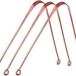 OREAYU ™ 3Pcs Copper Ayurveda Anti Bacterial Tongue Cleaner/Tongue Scrapper. (Pack of 3)-image-4