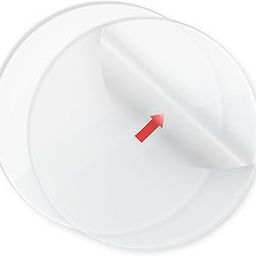 1/4" Thick Clear Round Acrylic Plexiglass Sheet - Transparent Circle Plastic Blanks - Non Glass - Ideal for Tabletops, Crafts and Cake Discs - 8" 2 pcs-18