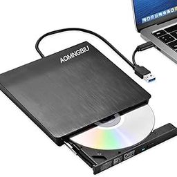 USB 3.0 Slim External DVD RW CD Writer Drive Burner Reader Player Optical Drives for Laptop PC DVD Burner DVD Portatil .Windows XP/7/8/10/11MacOS PC, Silent and high Speed-12