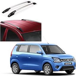 DS ENTERPRISE Drill Free Roof Rails for Maruti Suzuki WagonR 2019 and above Models - Silver Color (Pack of 2)-image-0