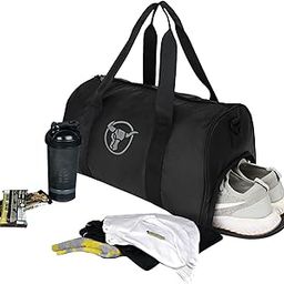 Fury Gym Bag for Men and Women | Sports Duffle Bag with Shoe Compartment | Workout, Exercise, Fitness | Black-23