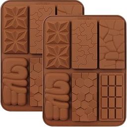 Prplet Silicone Chocolate Mould – Non-Stick Molds for Homemade Chocolates, Protein Bars, Energy Bars, Baking, Candy & Jelly – Flexible & Reusable 2 pcs-22