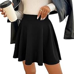 Skirt for Women Mini Skirts Versatile Flared Skater Skirt-image-63