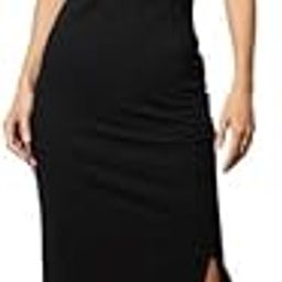 Black Rib Square Neck Sleeveless Midi Dress-image-54