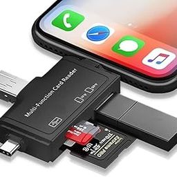 Brand Conquer Micro SD Card Reader for Android Type C Lightning USB, Micro SD Card to USB Adapter, USB C SD Card Reader for Camera Memory Card Reader, 7 in 1 SD Card Reader for PC Phone Pads-14
