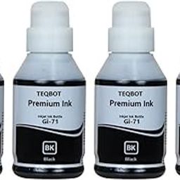 Teqbot GI 71 Refill Ink Tank Bottle for Canon G1020, G2021, G2020, G2060, G3060 Printers Black Ink Bottle Pack of 4-image-31