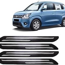 Bowrain Car Bumper Guard For Maruti Wagon-R (New) - (Chrome Strip)-image-63