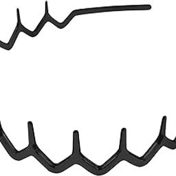Black Acrylic/Resin Glossy Hair Band for Women-image-71