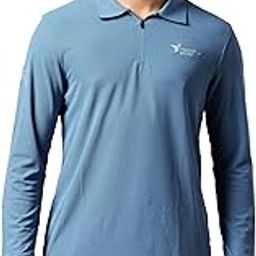 TECHNOSPORT Mens Slim Fit Full Sleeve Solid Polo T-Shirt for Gym, Workout, Sports and Regular Use with SPF50+ and Quick Dry-image-43