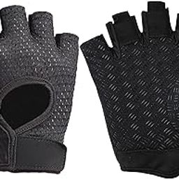 SUJAYU Gym Gloves Workout Gloves Women Men, Anti-Slip Breathable Gym Essentials Women for Weightlifting Cycling Training, Guantes para Gym Mujer (M, Black)-image-119