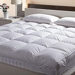 3000 GSM Large Twin Size Bed Finest Imported Super Microfiber Soft Mattress Padding/Topper- White-(48 * 78in)-7
