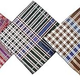 Men pure cotton handkerchief multicolor set of 3-image-45