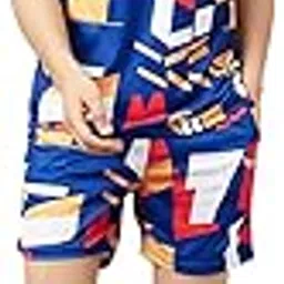 chrome & coral Men's Summer Coords Set, Print T-Shirt with Shorts, Regular Fit Casual Beach Style-picture-1