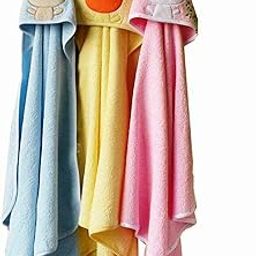 BRANDONN Baby Blankets Newborn Combo Pack of Hooded Wrapper for Baby Boys and Baby Girls Pack of 3 pcs.-24