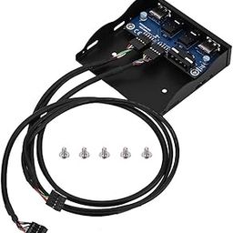 ZHUAGI Front Panel, USB2.0 HD-Audio USB Front Pane with Mic Audio-picture-20
